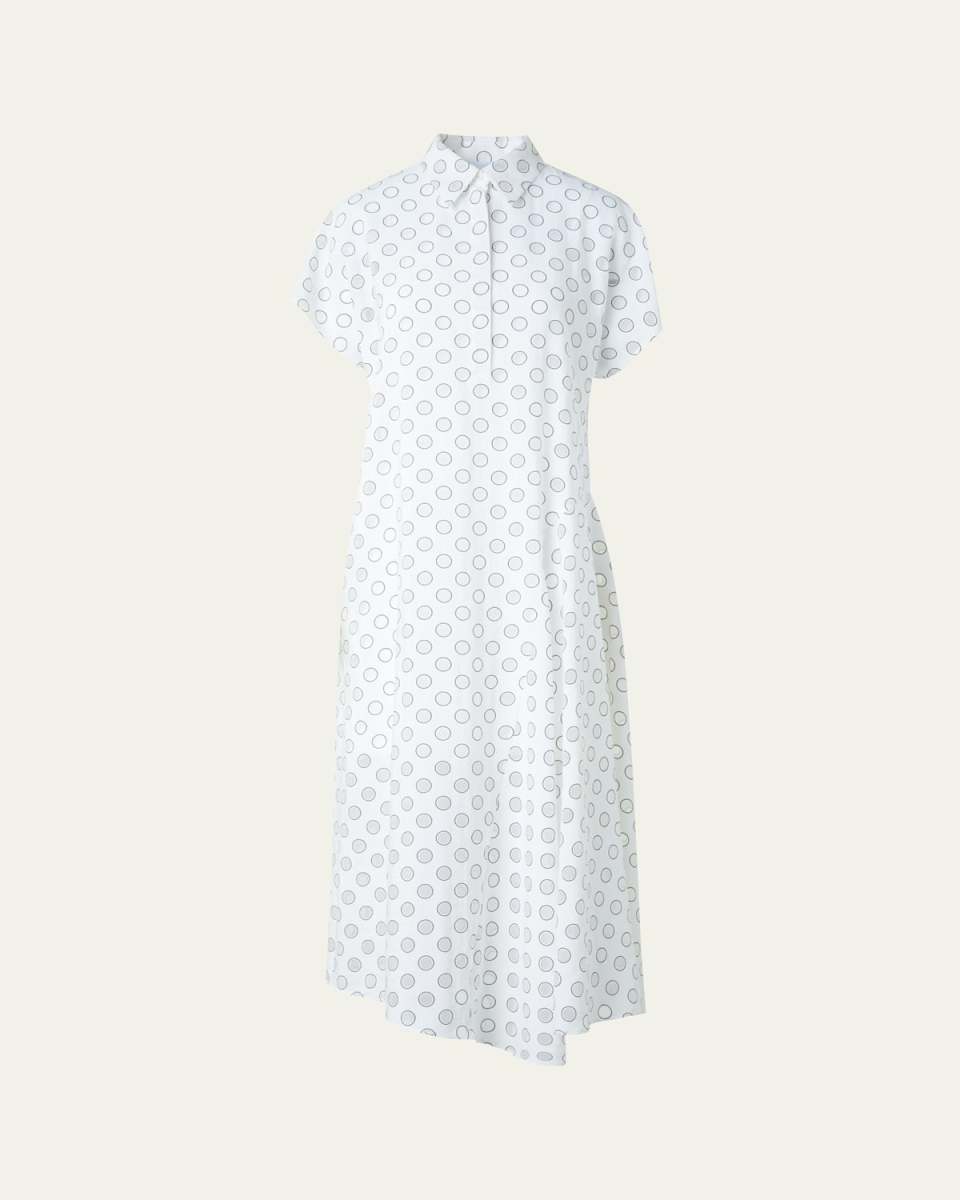 Polka Dot Polo Shirtdress